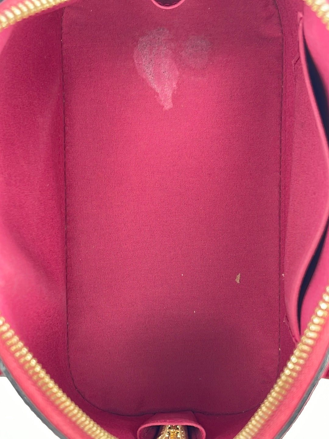 PRELOVED Louis Vuitton Red Vernis Alma BB Crossbody Bag AA4174