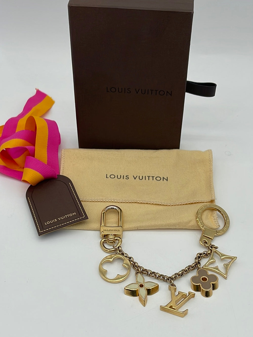 Preloved Louis Vuitton Fleur De Monogram Bag Charm and Key Holder. DP0194 061224 P