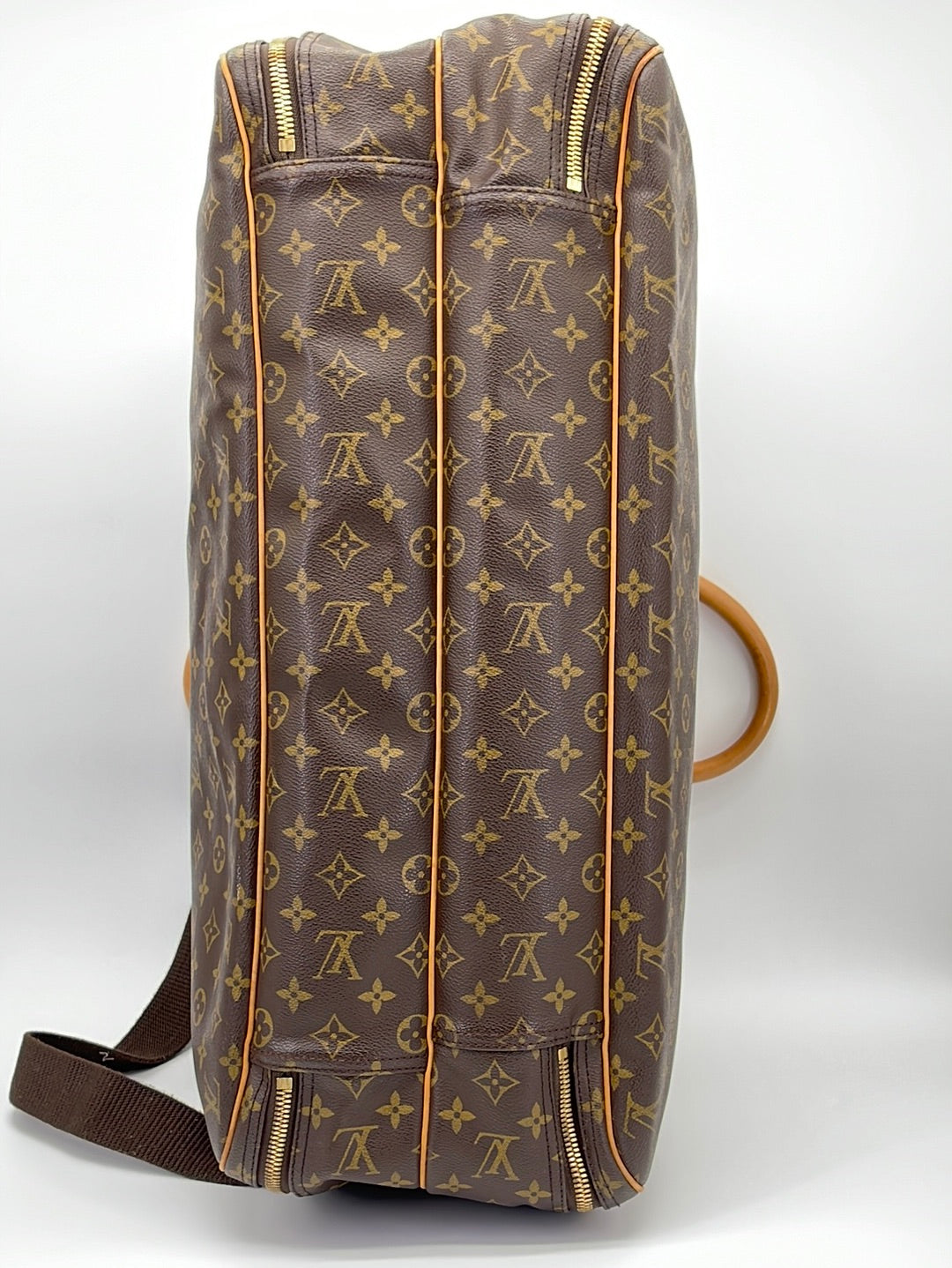 Louis Vuitton Gris/Black Monogram Embossed and Patent Leather Alizee Travel  Bag - Yoogi's Closet