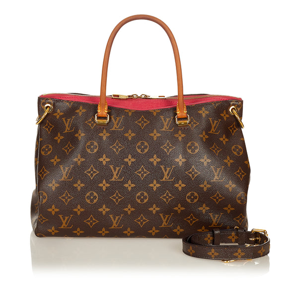 Louis Vuitton - Authenticated Pallas Handbag - Leather Brown Plain for Women, Very Good Condition