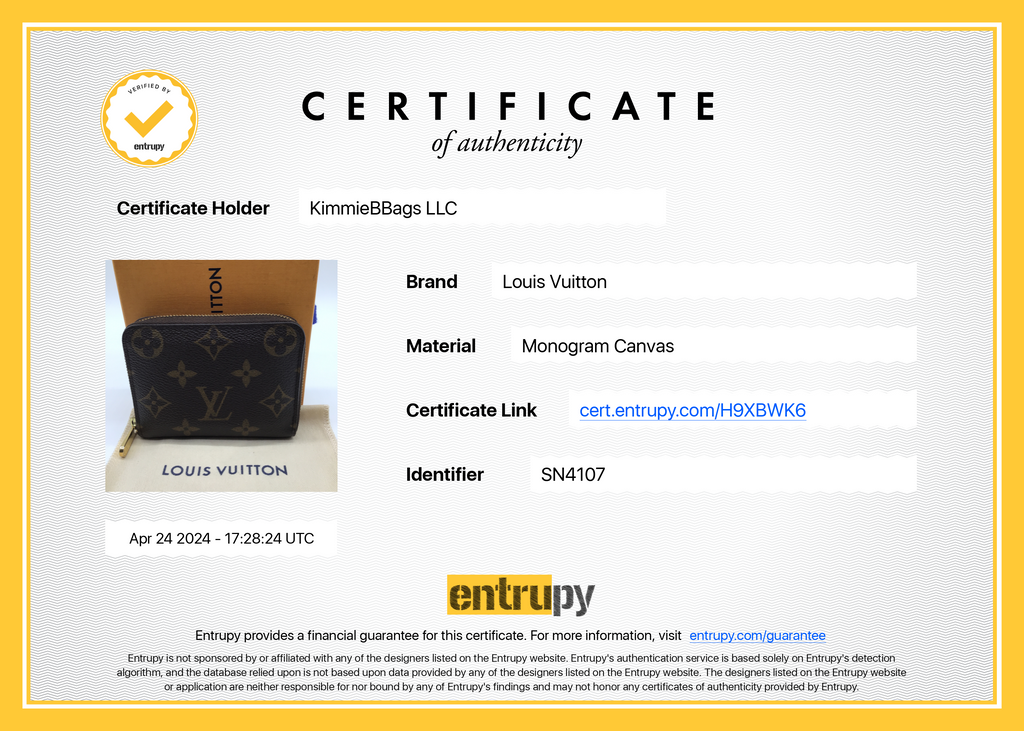 PRELOVED LOUIS VUITTON Mini Monogram Zippy Coin Wallet H9XBWK6 042524 H