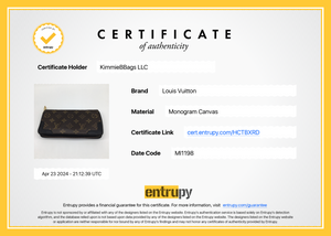 PRELOVED Louis Vuitton Black and Monogram Retiro Zippy Wallet HCTBXRD 042424 H