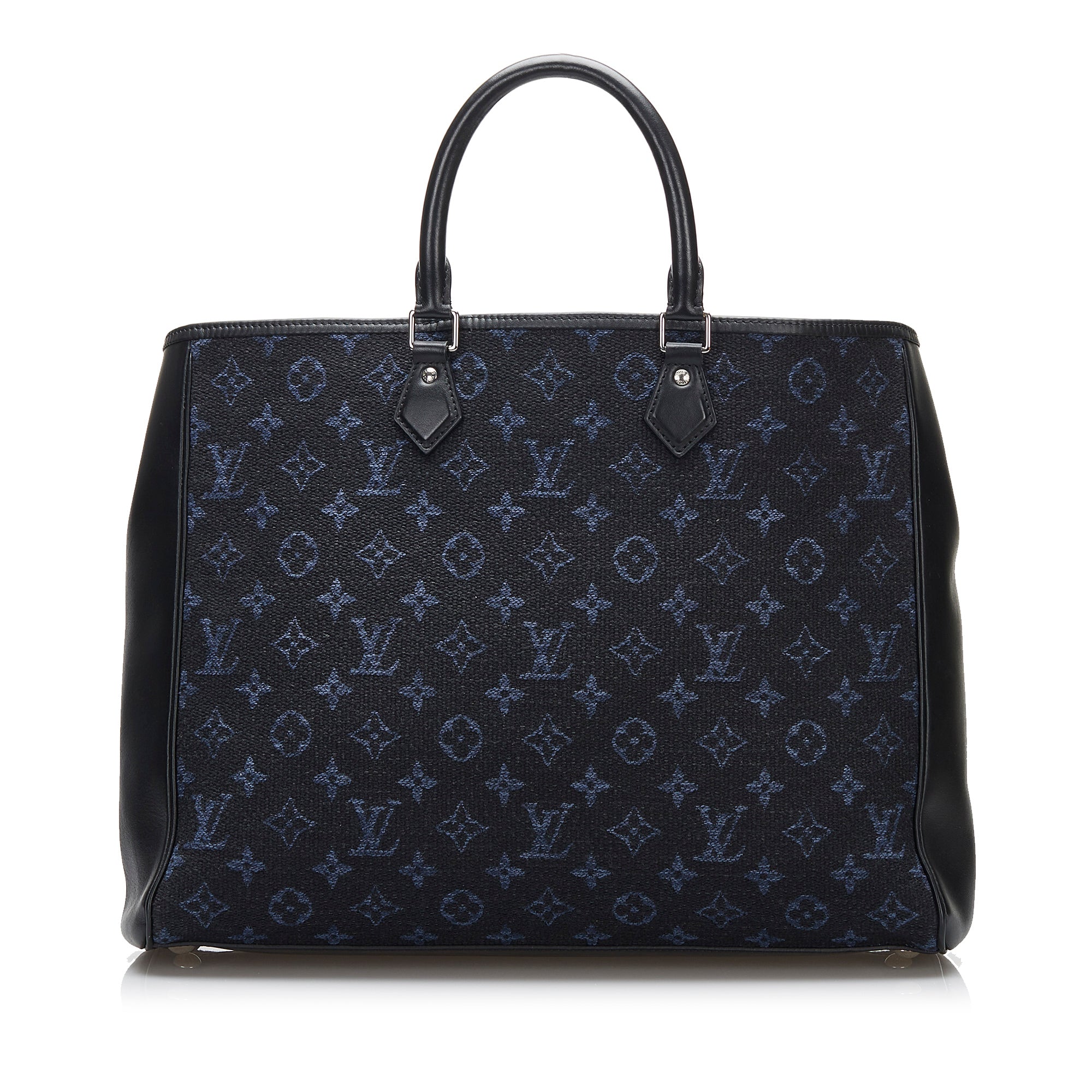 Louis Vuitton Limited Edition Navy Jacquard Monogram Fabric