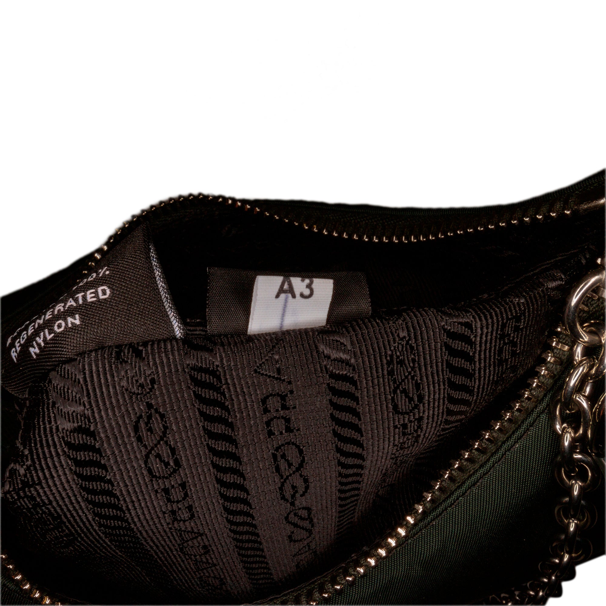 Preloved Prada Dark Green Tessuto Black Re-Edition 2005 Nylon Shoulder –  KimmieBBags LLC