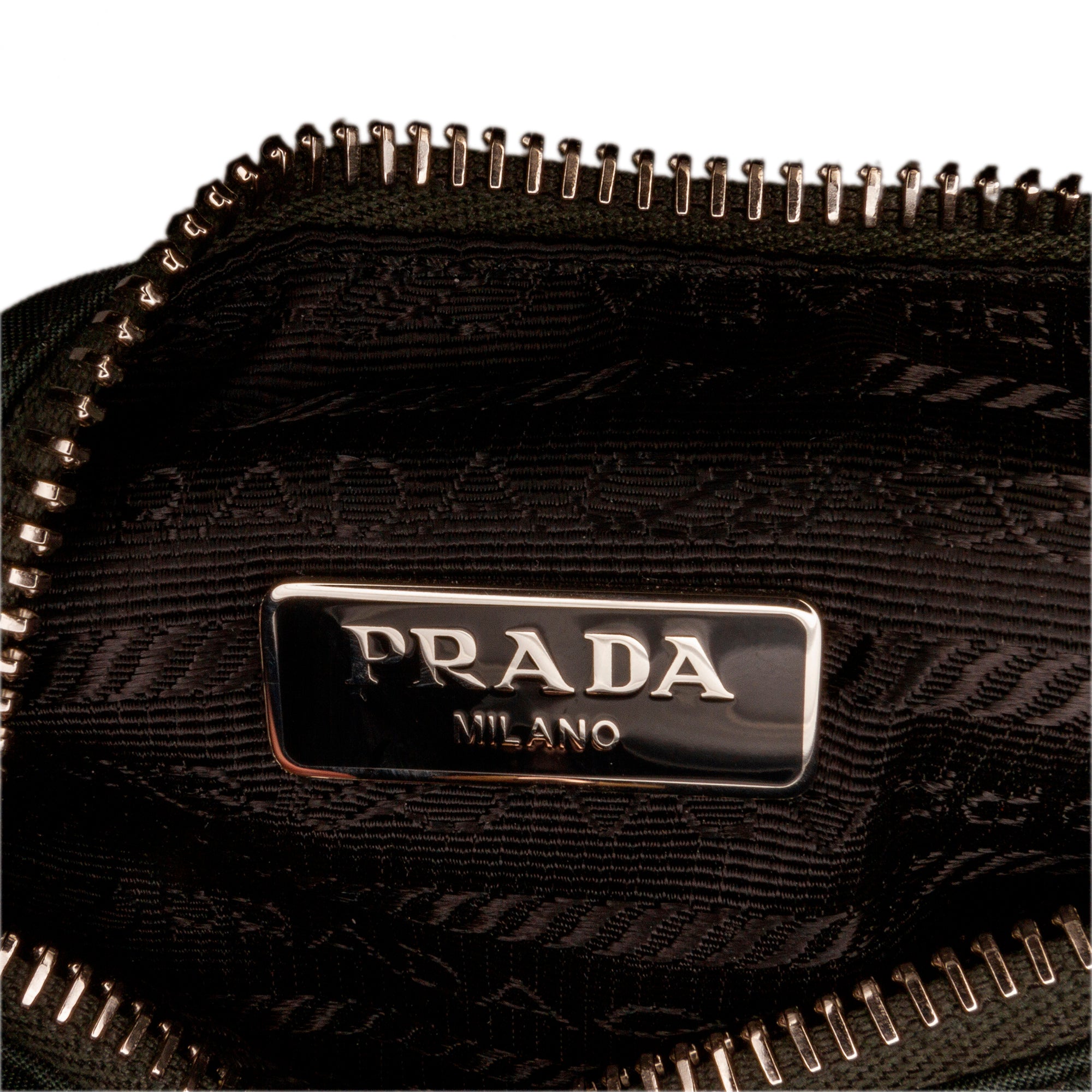 Preloved Prada Dark Green Tessuto Black Re-Edition 2005 Nylon