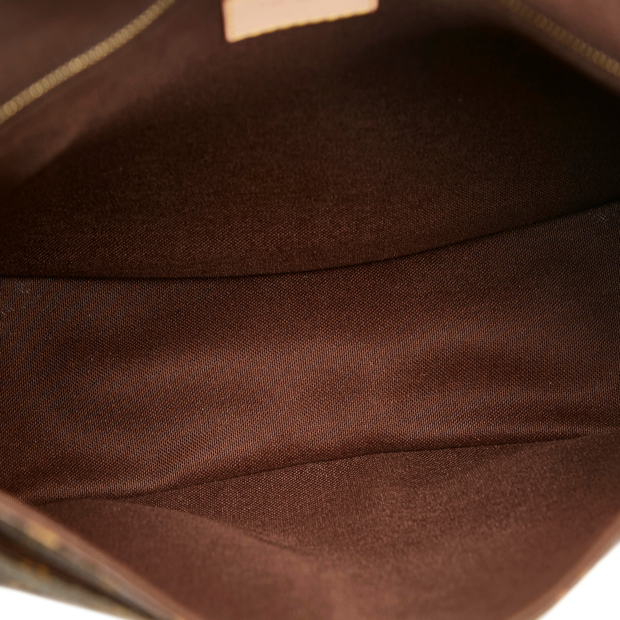 Menilmontant PM, Used & Preloved Louis Vuitton Crossbody Bag, LXR USA, Brown