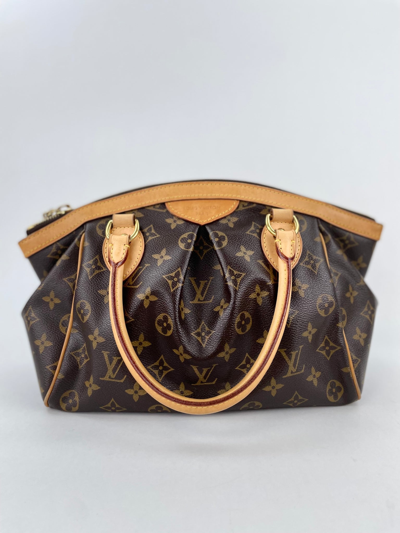 Louis Vuitton Tivoli Handbag Monogram Canvas PM Brown