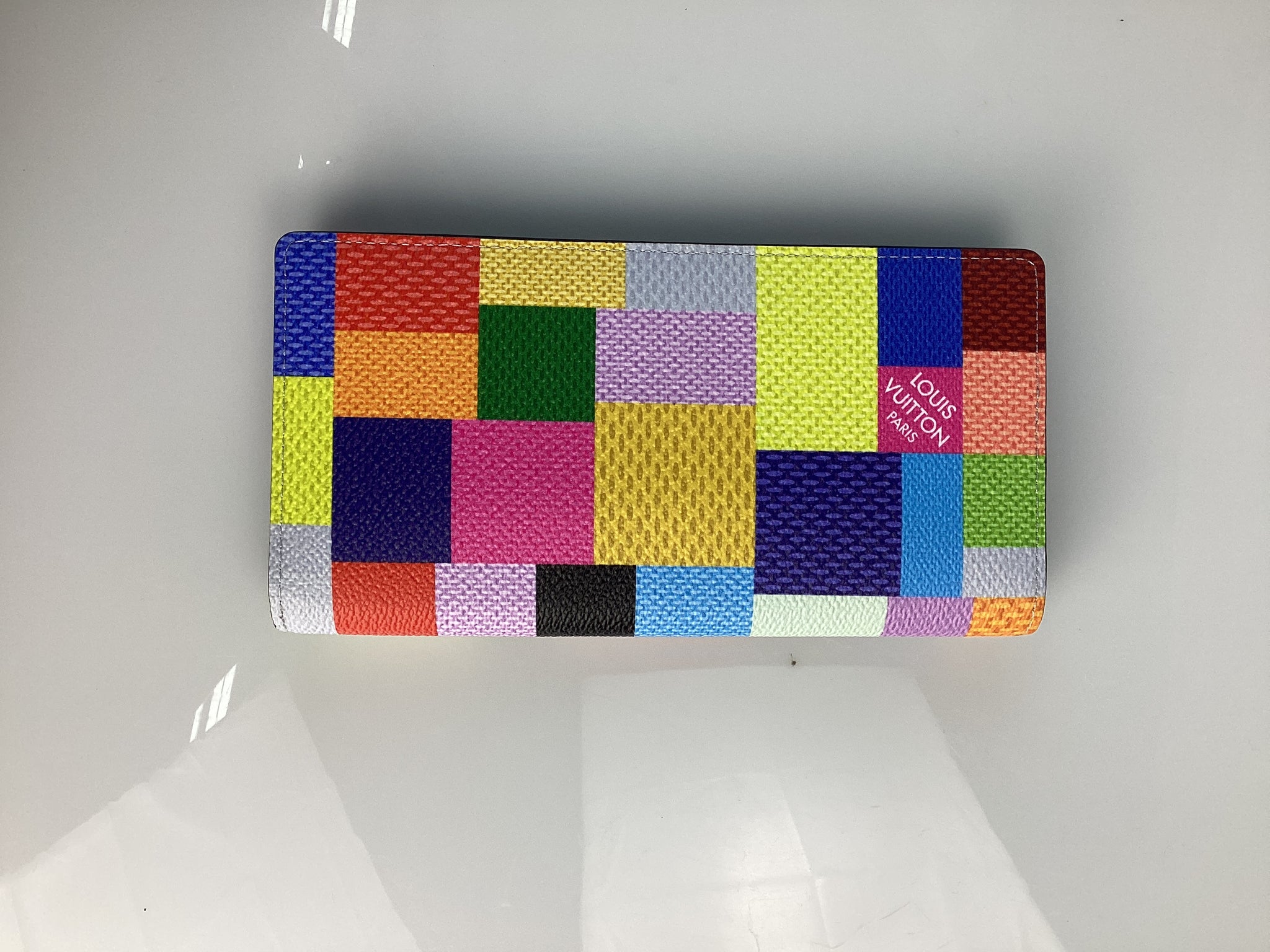 Preloved Limited Edition Louis Vuitton Multicolor Damier Brazza Wallet 3B688MV 041024 B