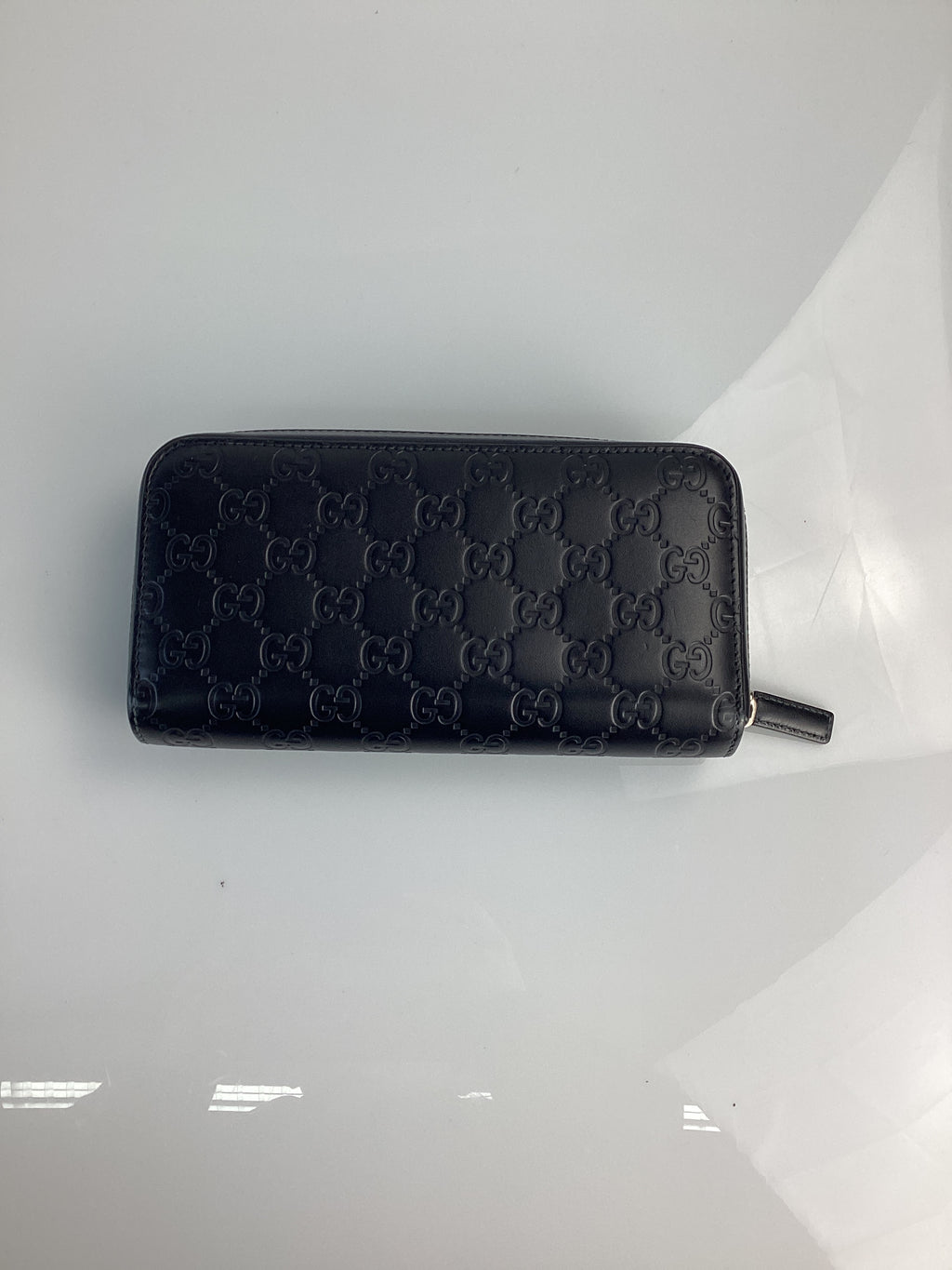 PRELOVED Gucci Black Guccissima Leather Long Zippy Wallet YD2HC78 041224 B