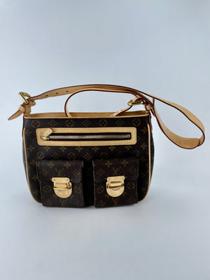 Brown Louis Vuitton Monogram Hudson GM Crossbody Bag