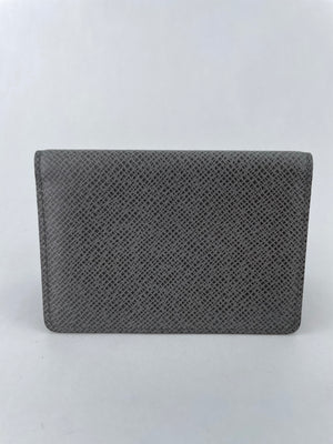 Pocket organizer leather small bag Louis Vuitton Grey in Leather