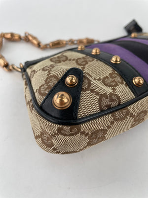 Cloth clutch bag Gucci Purple in Fabric - 14516954