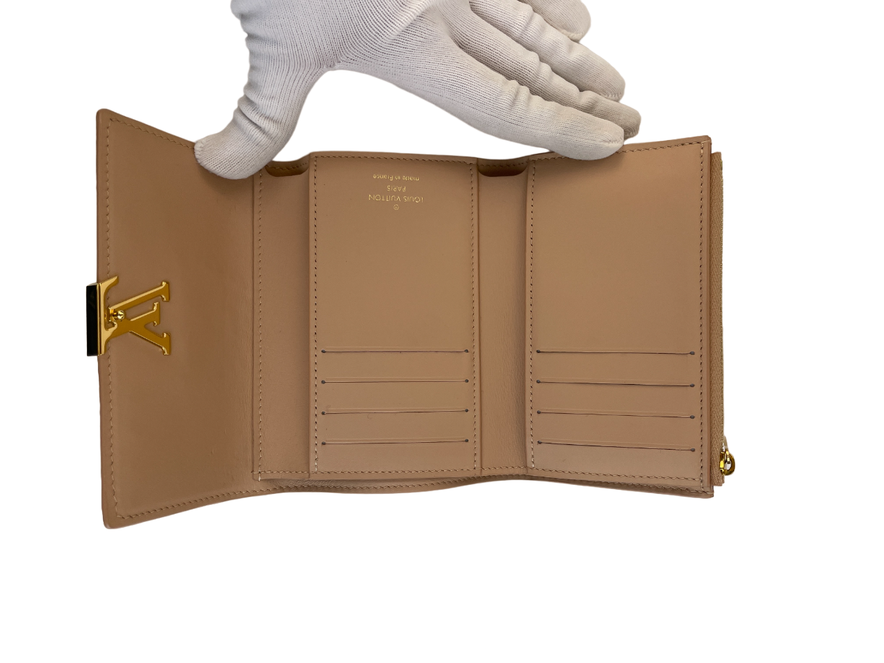 Louis Vuitton PM Capucines Beige Leather ref.299649 - Joli Closet