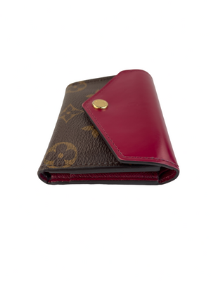 LOUIS VUITTON Monogram Canvas Trifold Wallet Brown