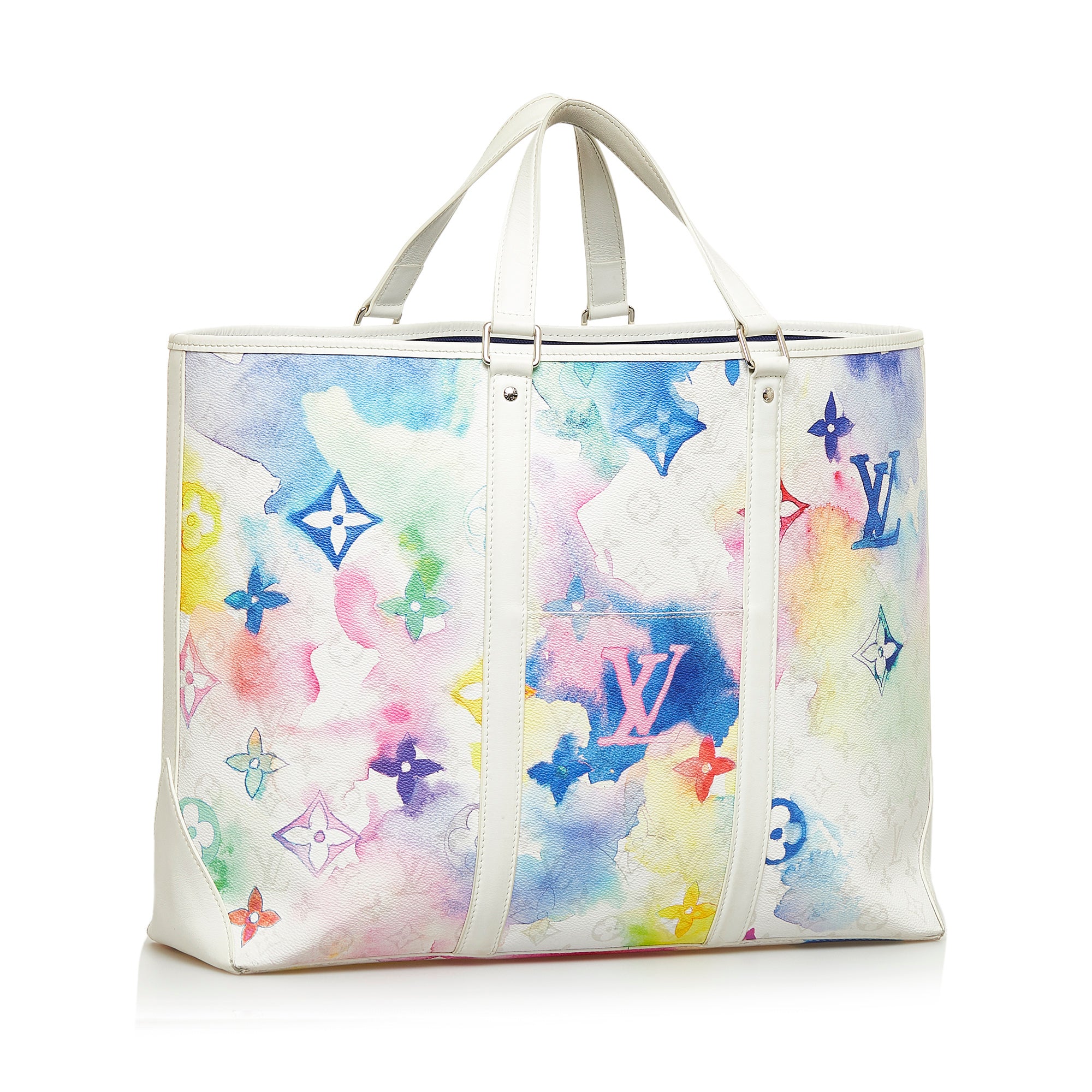 Louis Vuitton GM Tote Monogram Watercolor in Canvas with Silver-tone - US