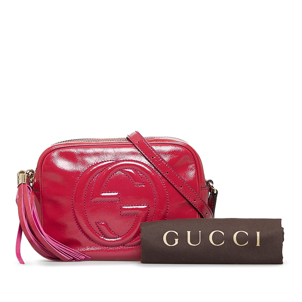 Preloved Gucci Pink Patent Leather Soho Disco Crossbody Bag 26J7XMW 030724 Y