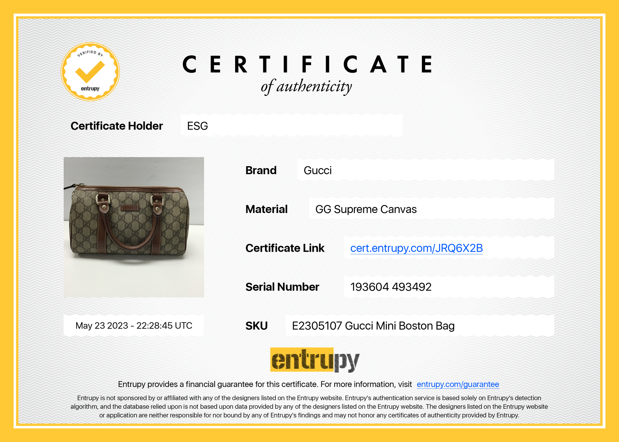 AUTHENTIC GUCCI HAND BAG PURSE GG CANVAS LEATHER 113009 for Sale