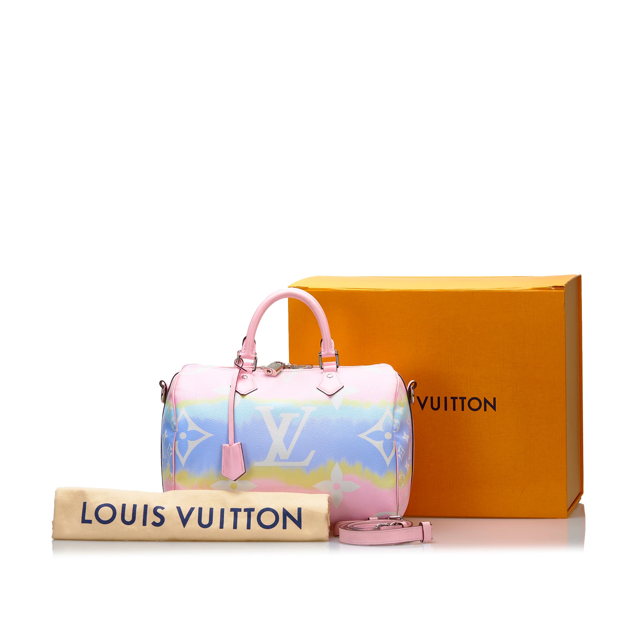 Louis Vuitton Pastel Monogram Giant Canvas Escale Speedy Bandouliere 30 Bag  - Yoogi's Closet