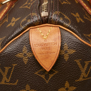 082323 SNEAK PEEK Preloved Louis Vuitton Resin Inclusion Speedy