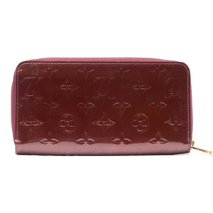 Preloved Louis Vuitton Maroon Vernis SLG Louis Vuitton Zippy Wallet 7HQY46C 053024B