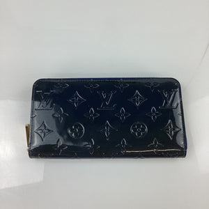 Preloved Louis Vuitton Navy Vernis Zippy Long Wallet GT742YG 042624B