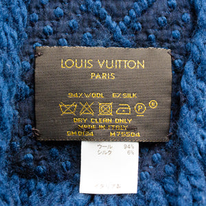 Preloved Louis Vuitton Navy Wool Scarf  L24012346 090424B