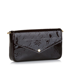 Louis Vuitton Amarante Monogram Vernis Felicie Pochette Bag