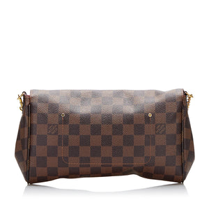 Louis Vuitton Damier Ebene Eva (2014) Pouch Or Crossbody Bag at