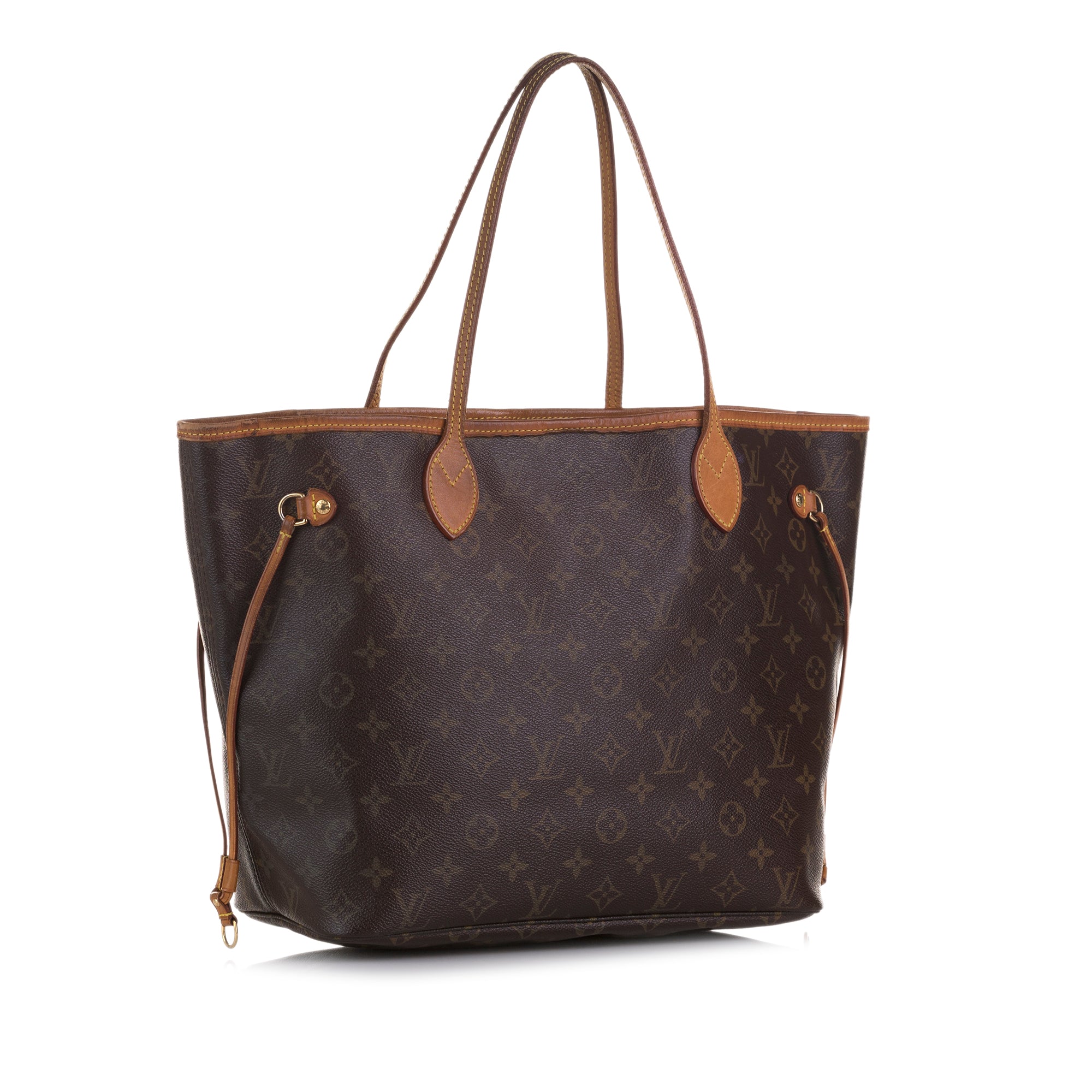 Neverfull cloth tote Louis Vuitton Beige in Cloth - 34379943