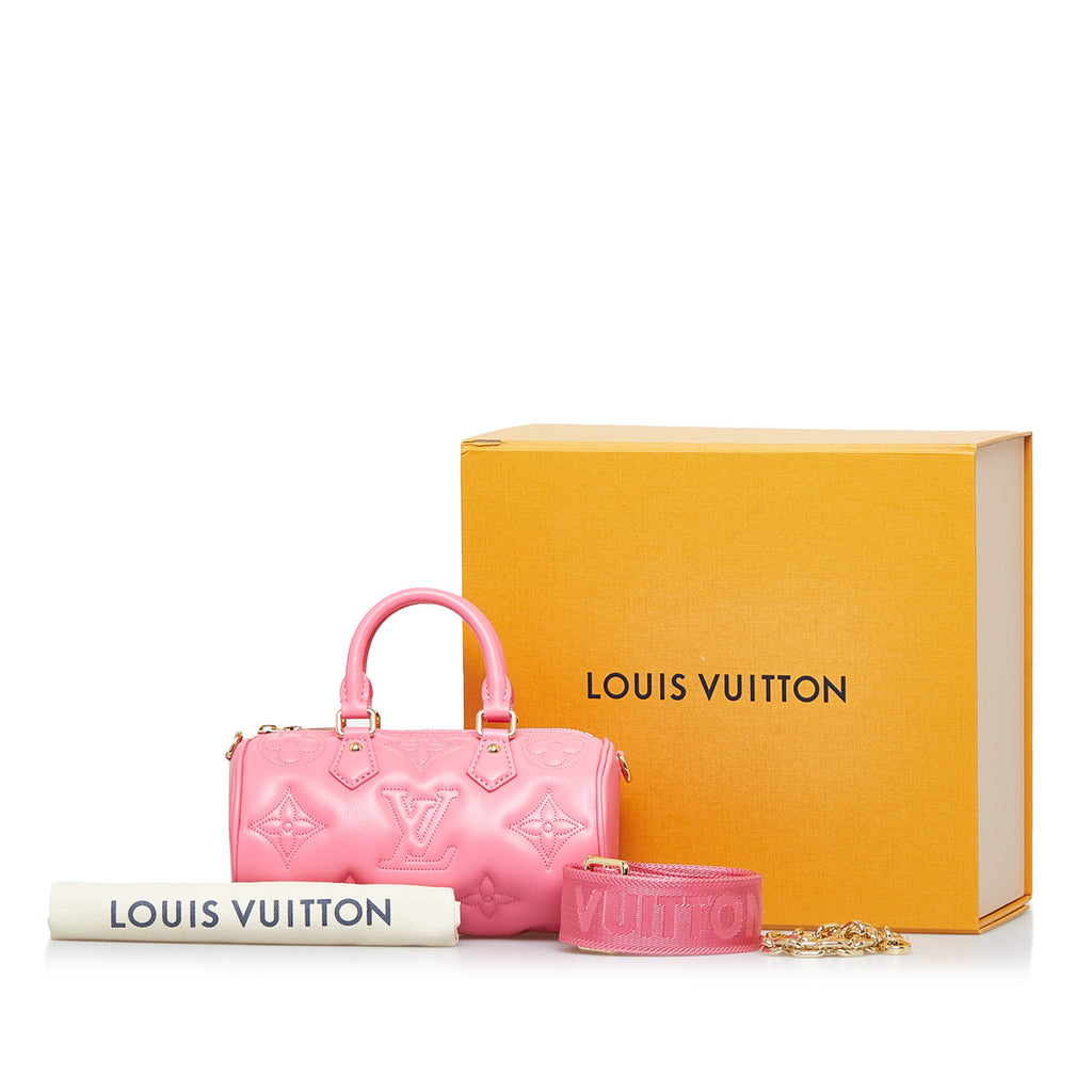 Preloved Louis Vuitton Monogram Calfskin Bubblegram Pink Papillon BB R782BTY 081524 Y