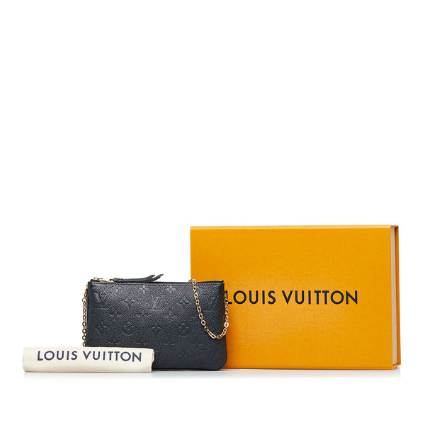 LOUIS VUITTON Black Double Zip Pochette — MOSS Designer Consignment