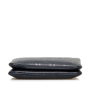Double Zip Pochette Monogram Empreinte Leather - Wallets and