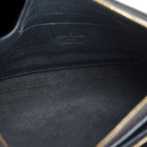 Louis Vuitton Double Zip Pochette Black Monogram Empreinte