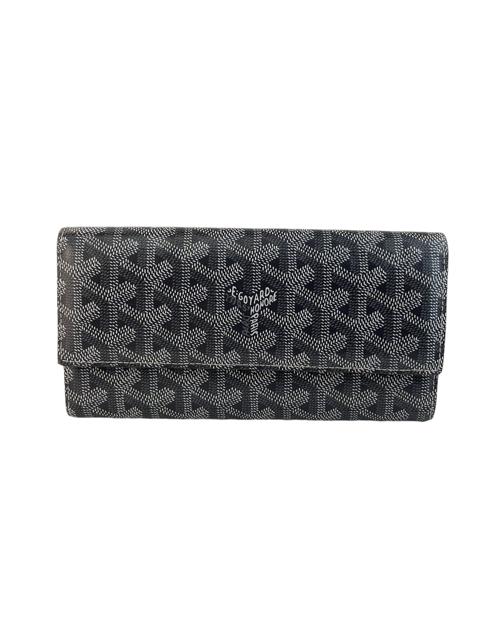 Goyard Card Holder Goyardine Grey