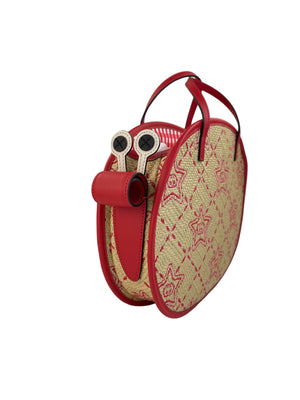 Gucci Kids Raffia Snail Tote Bag