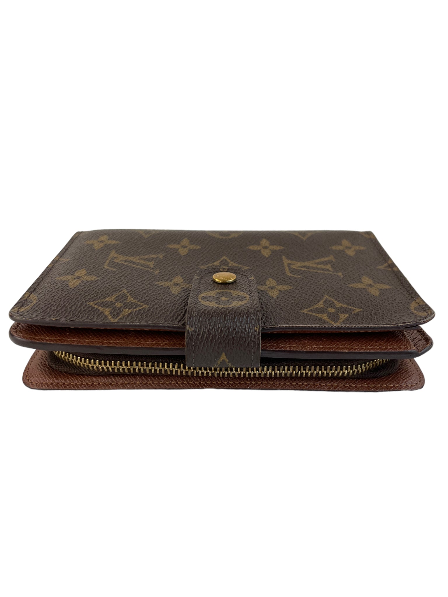 Preloved Louis Vuitton Monogram Porte Papier Zippe Bifold Wallet SP0054 092823