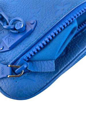 Louis Vuitton Pochette Volga Monogram Blue in Taurillon Leather with  Tone-on-Tone - US