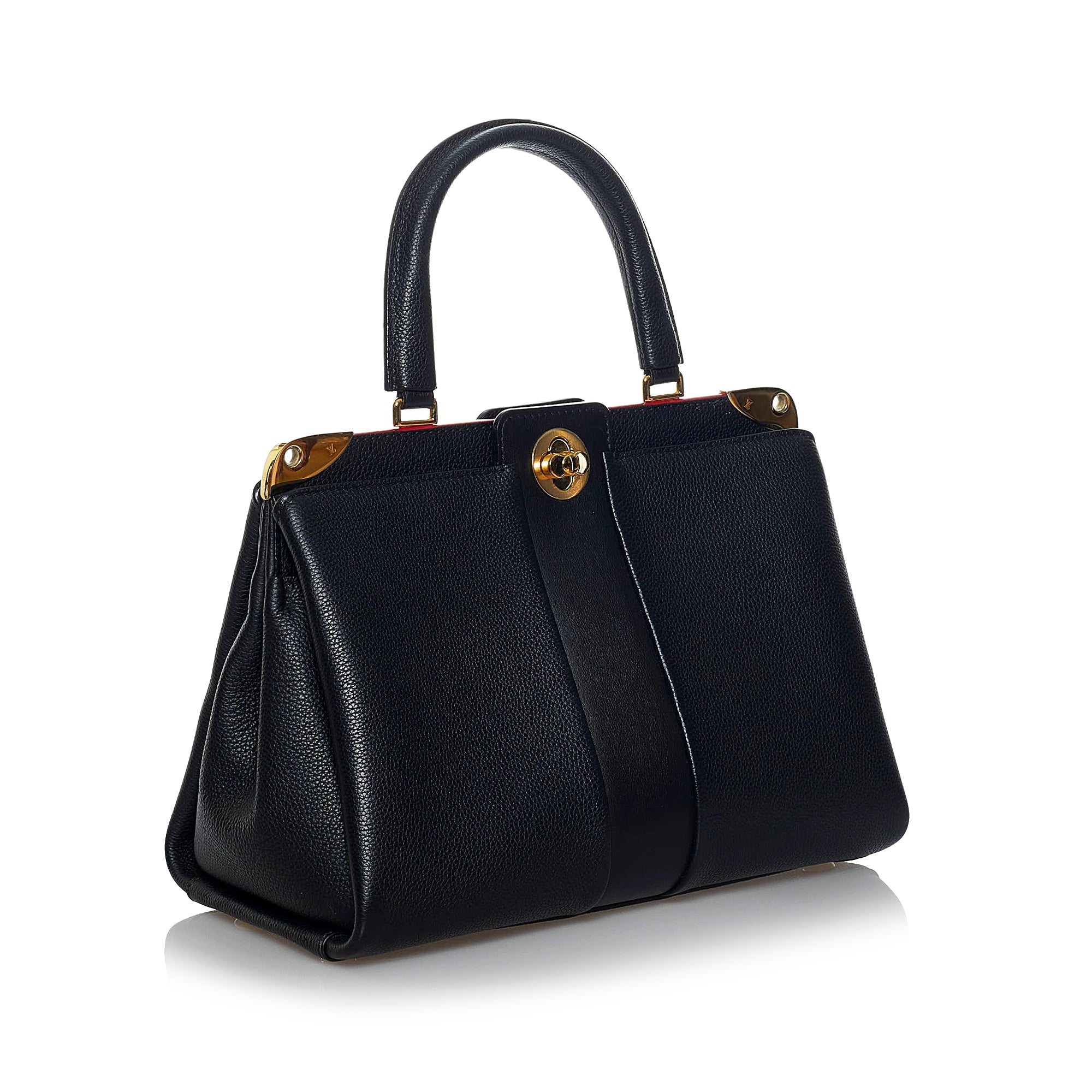 Louis Vuitton, Bags, Louis Vuitton Astrid Rouge Grained Leather Satchel