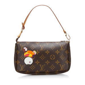 Preloved Louis Vuitton x Takashi Murakami Monogram Panda Pochette Accessoires VI0074 022824Y