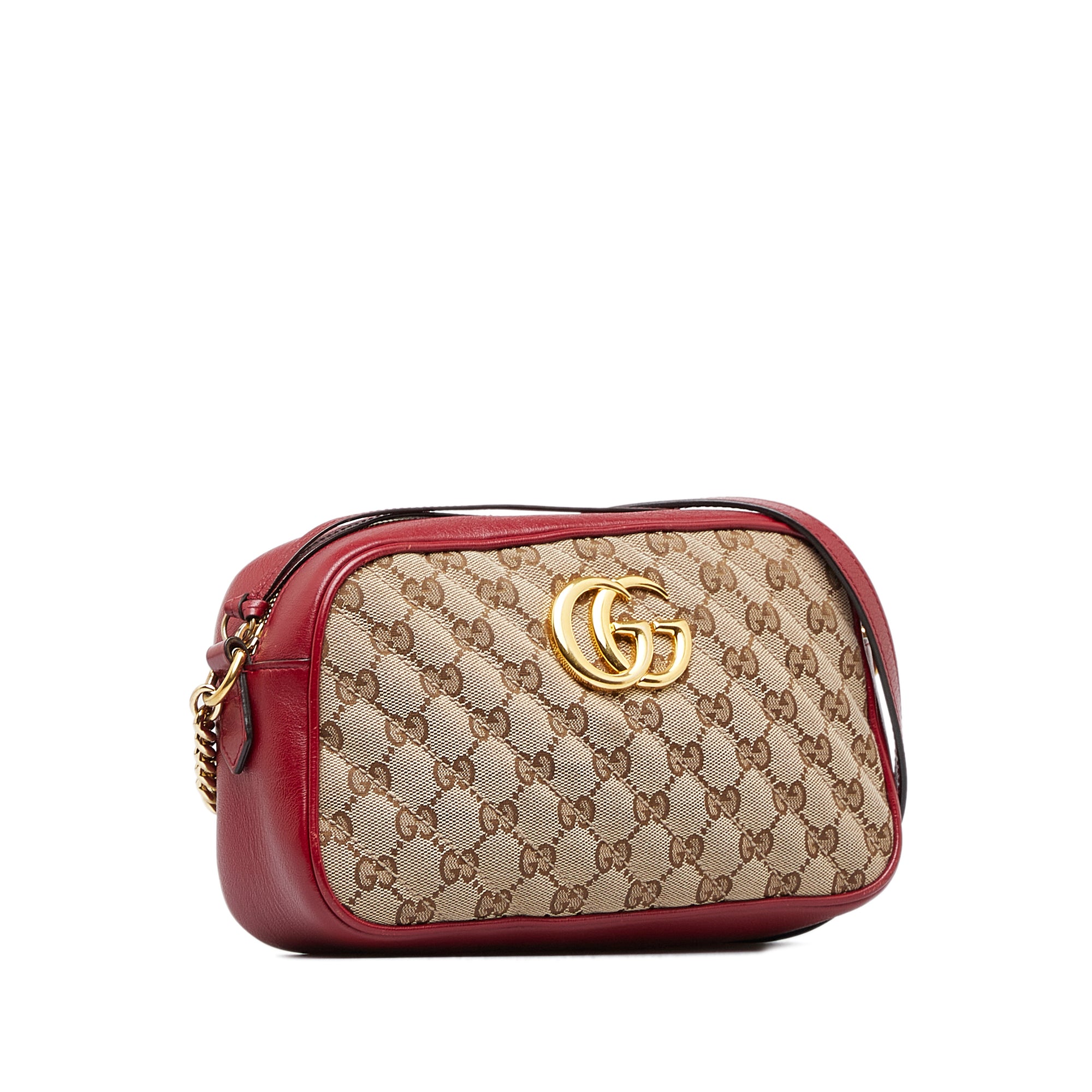 Gucci Red GG Marmont Matelassé Mini Camera Bag ○ Labellov ○ Buy and Sell  Authentic Luxury