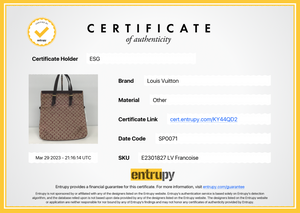 Bag Louis Vuitton Burgundy in Cotton - 37908083