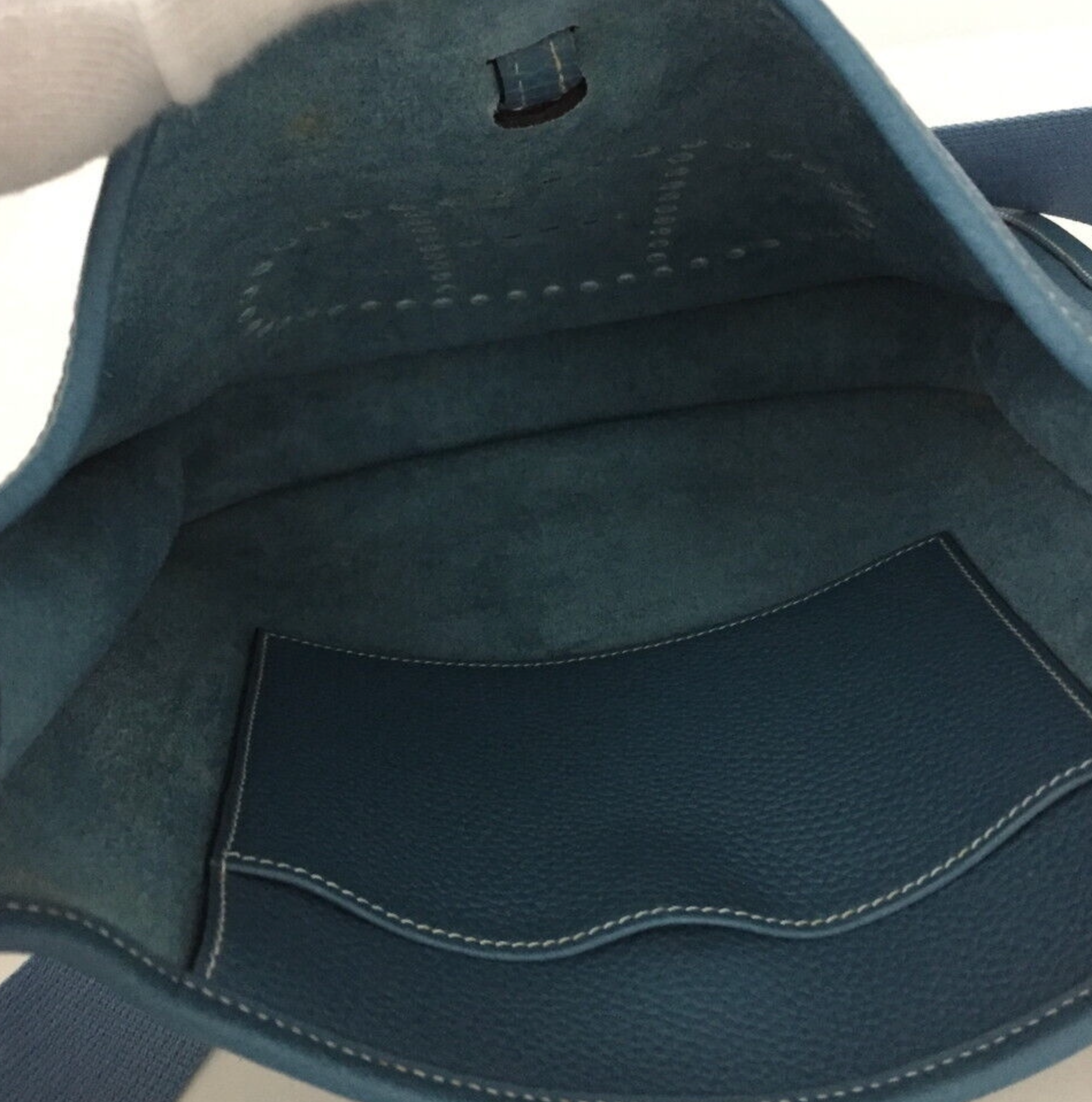 Hermes Blue Taurillon Clemence Leather Cabasellier 31 Tote Bag – ASC Resale