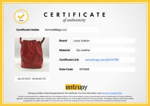 Louis Vuitton Red Epi Petit Noe Bag ○ Labellov ○ Buy and Sell