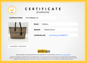 Burberry Leather Reversible Haymarket Check Tote – Lemon Tree Goods