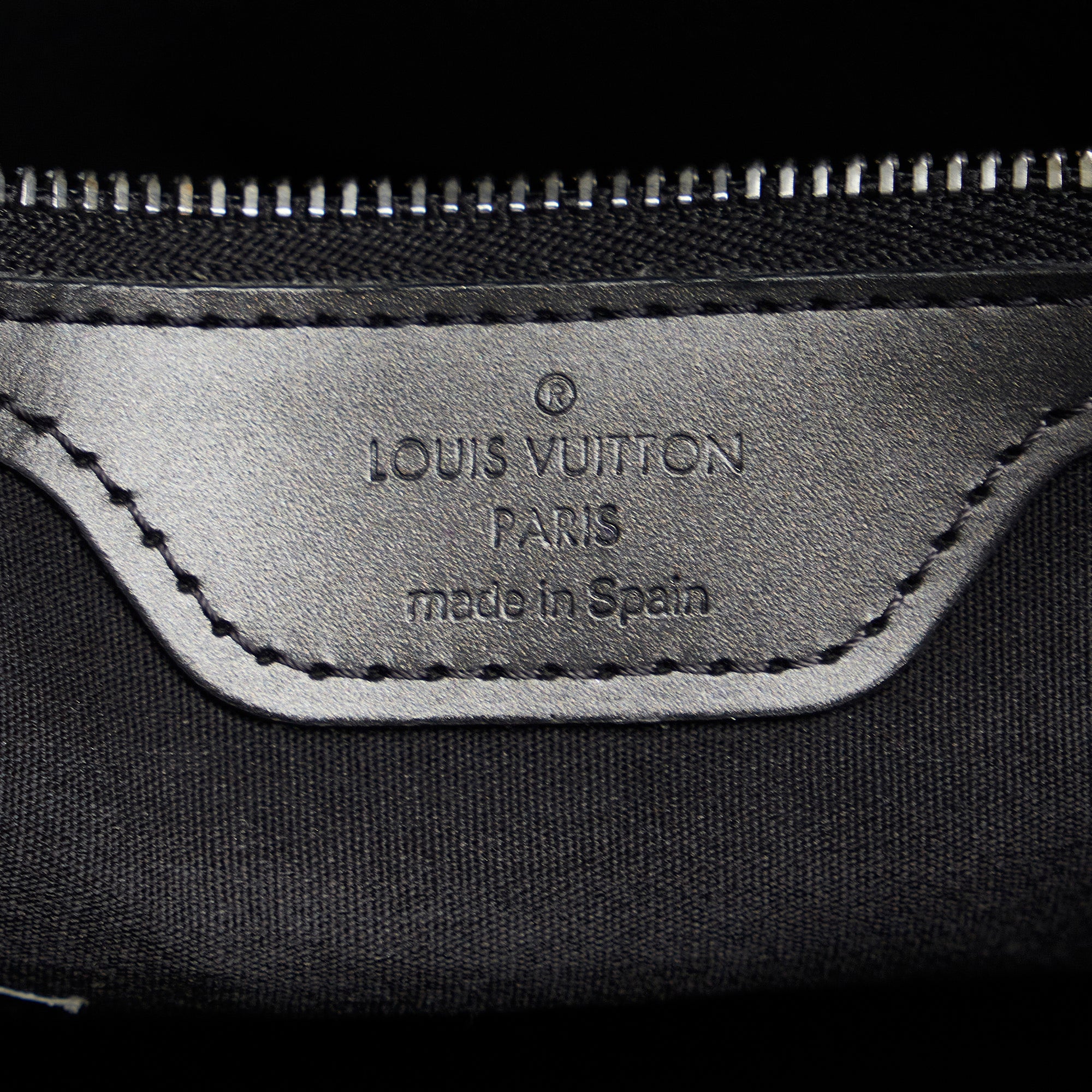 Louis Vuitton Grey Animal skin Monogram Mat Stockton Tote Bag Louis Vuitton