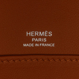 Preloved Hermes Chevre Brown Mysore Goatskin Geta Bag BU00SNI 032224 Y