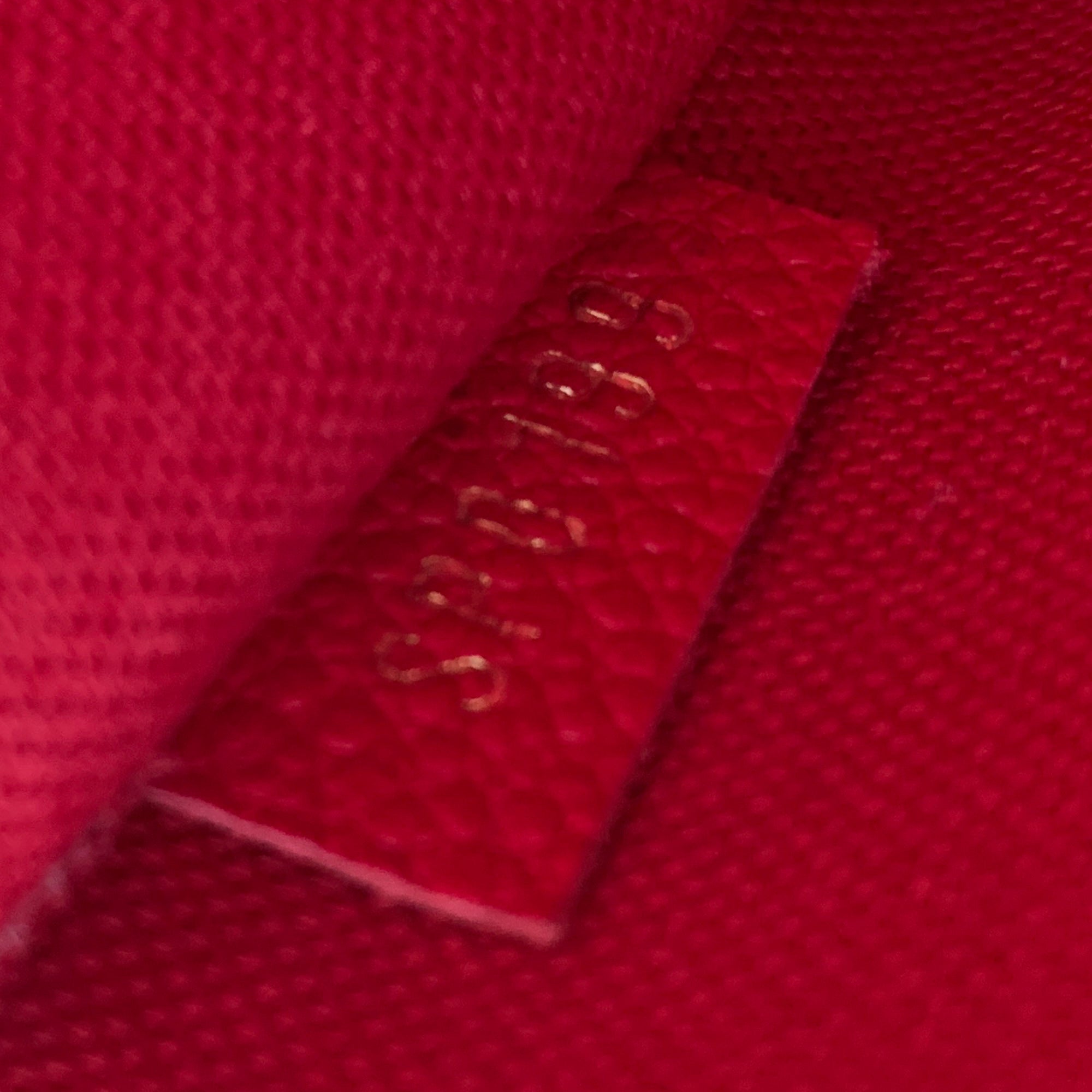 NTWRK - Preloved Louis Vuitton Felicie Pochette Red Empreinte Leather Ba