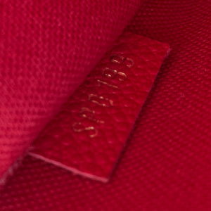 Preloved Louis Vuitton Red Empreinte Felicie Insert XD74JTV 091023