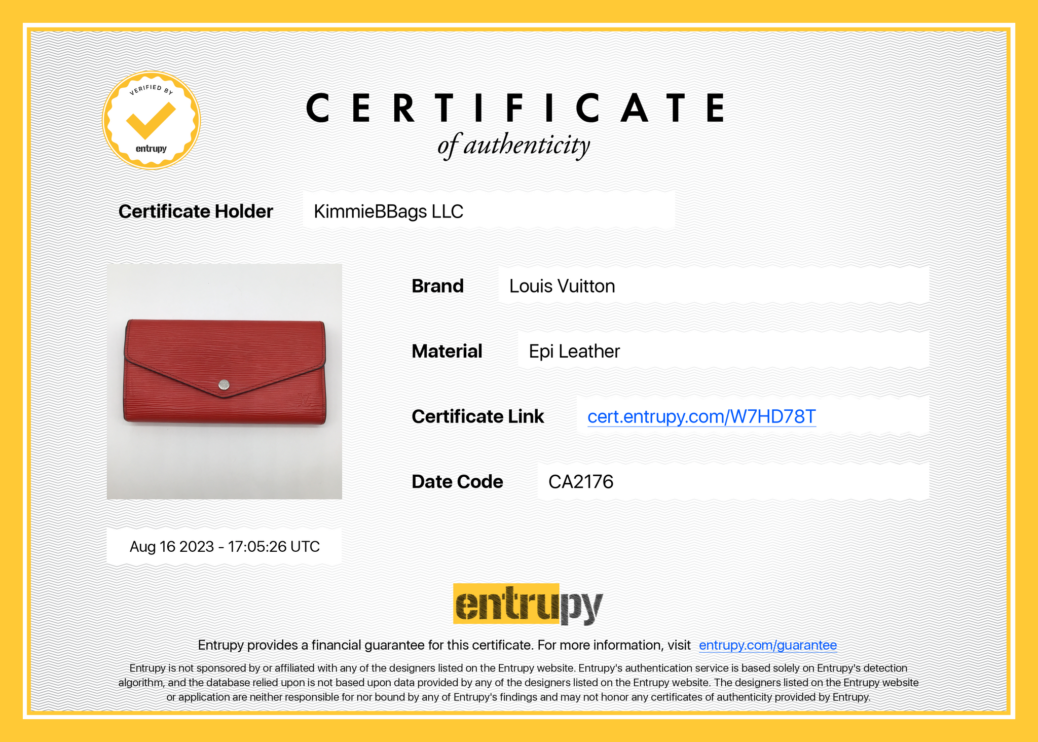 Louis Vuitton 2015 Epi Leather Sarah Wallet - Red Wallets, Accessories -  LOU813332