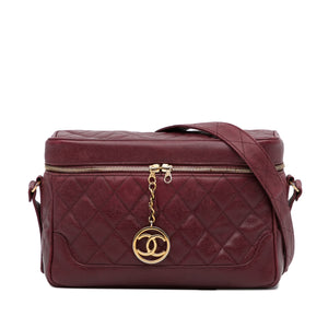 Preloved CHANEL Large Burgundy Quilted Caviar Zip Box Bag. TWMV4R6 081524 Y